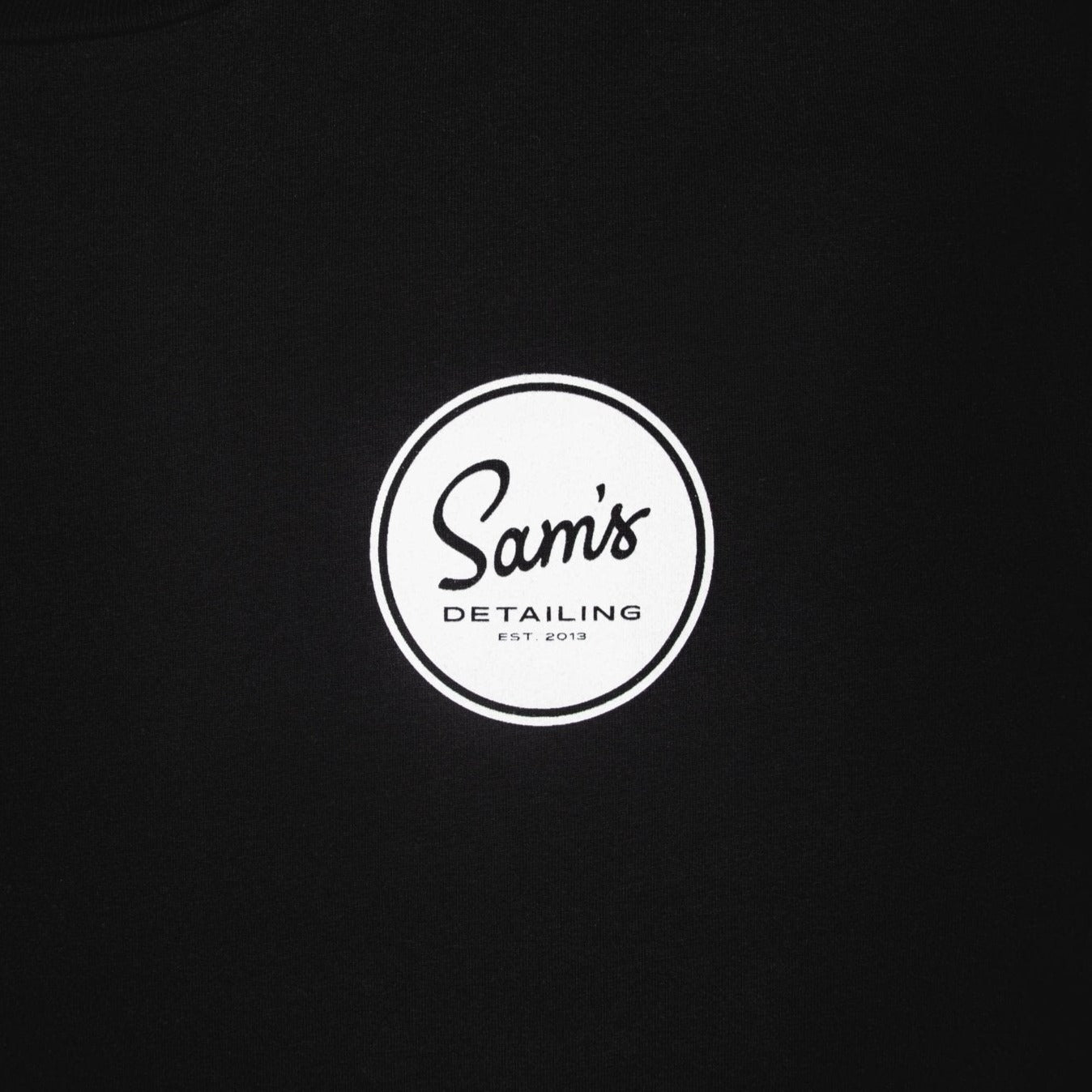 Original Logo Black Tee - Sam's Detailing