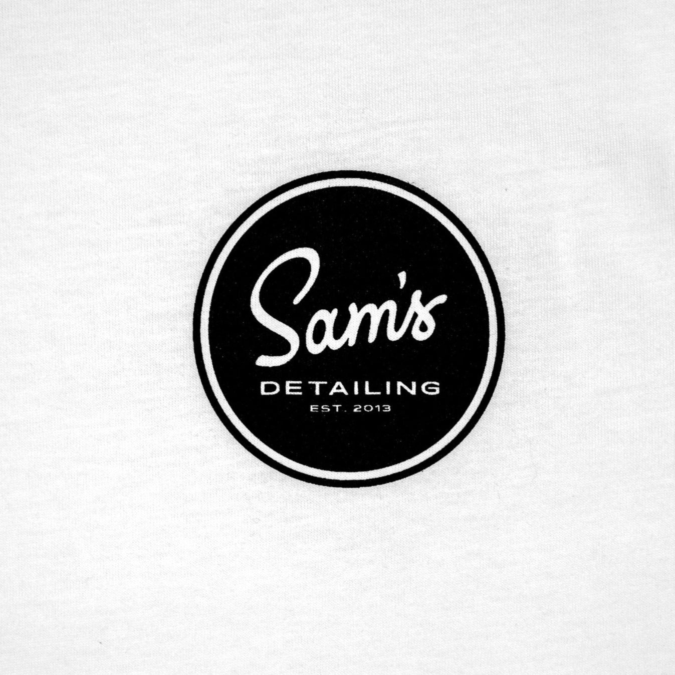 Original Logo White Tee - Sam's Detailing